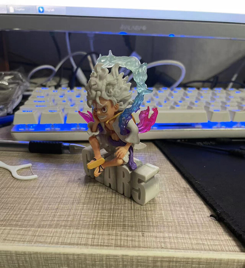 Jauna 10 cm mini viengabala Y z Luffy Gear 5 darbības figūra Nika statuja Anime figūriņa PVC modeļa leļļu kolekcija rotaļlietu dāvana bērniem