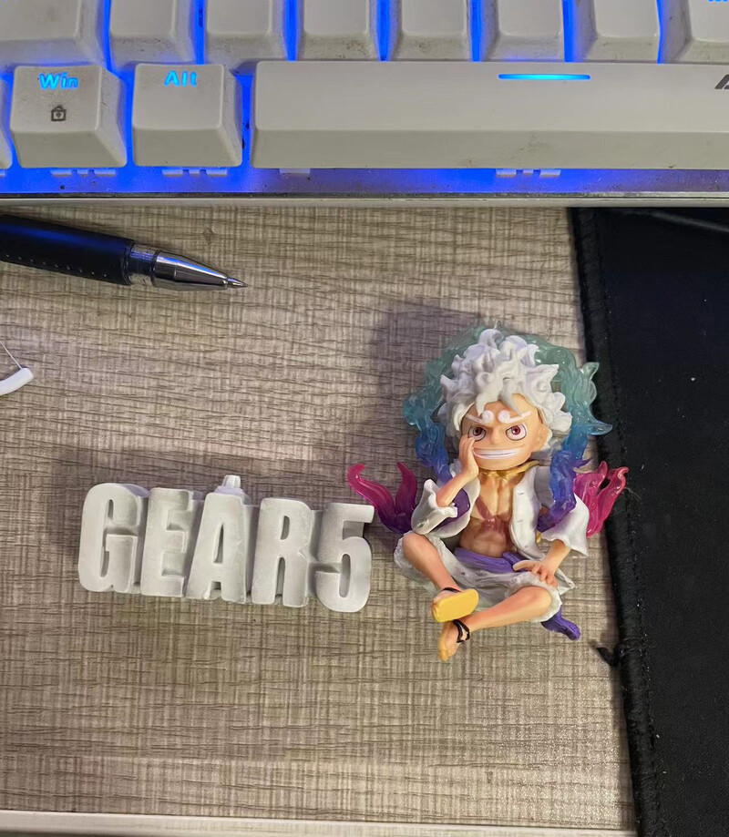 Jauna 10 cm mini viengabala Y z Luffy Gear 5 darbības figūra Nika statuja Anime figūriņa PVC modeļa leļļu kolekcija rotaļlietu dāvana bērniem