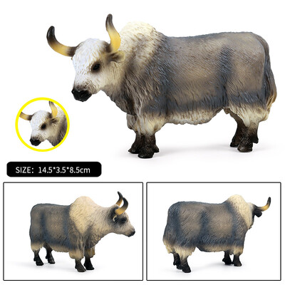Oenux Farm Animals Корида Каубой Симулация Домашни птици Говеда Теле Бик OX Екшън фигурки Колекция Pvc Модел Играчка Детски подарък
