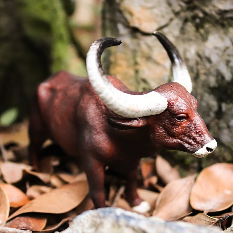 Oenux lauksaimniecības dzīvnieki vēršu cīņas kovboju simulācijas mājputni liellopi teļš bullis VĒRSIS darbības figūriņas kolekcija PVC modelis rotaļlieta bērniem dāvana