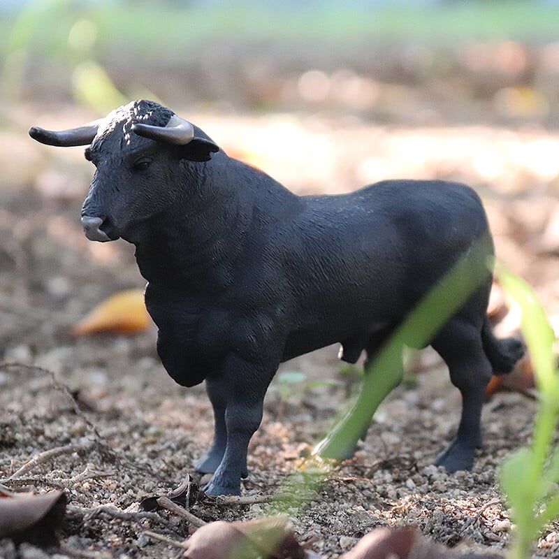 Oenux lauksaimniecības dzīvnieki vēršu cīņas kovboju simulācijas mājputni liellopi teļš bullis VĒRSIS darbības figūriņas kolekcija PVC modelis rotaļlieta bērniem dāvana