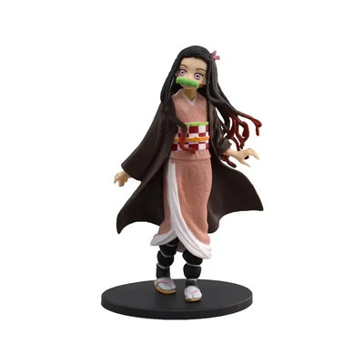 Demon Killer Figure Action Kimetsu YAIBA Animated Characters Toy Collection MH Looking Up Kamado Tanjirou Nezuko Toy Models