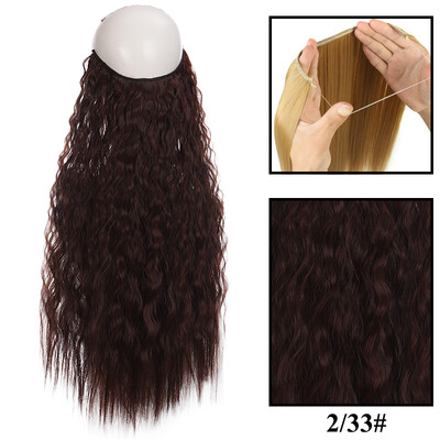 Be Clip in Halo plaukų priauginimas Sintetiniai natūralūs plaukų priauginimai žuvų linija blondinai vienetiniai netikri plaukeliai netikri plaukai