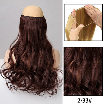 Be Clip in Halo plaukų priauginimas Sintetiniai natūralūs plaukų priauginimai žuvų linija blondinai vienetiniai netikri plaukeliai netikri plaukai