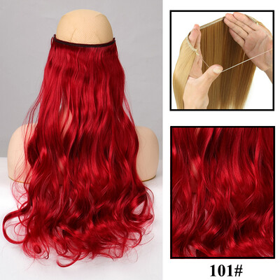 Be Clip in Halo plaukų priauginimas Sintetiniai natūralūs plaukų priauginimai žuvų linija blondinai vienetiniai netikri plaukeliai netikri plaukai