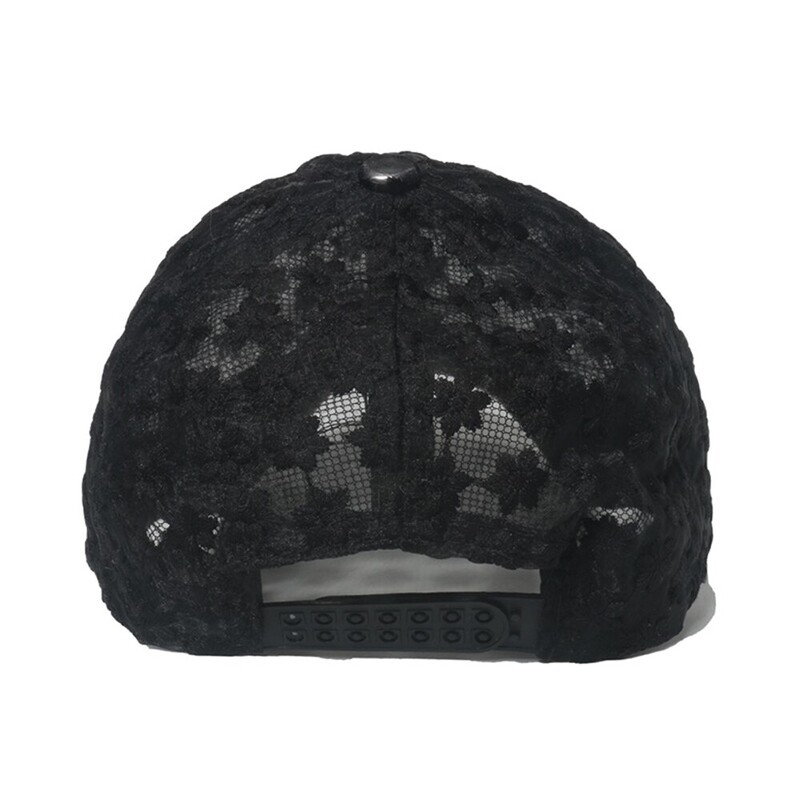 Letná dutá kvetinová baseballová čiapka Dámska módna všestranná slnečná čiapka slnečník a opaľovací krém čipkovaná čiapka s kačacím jazykom pre voľný čas