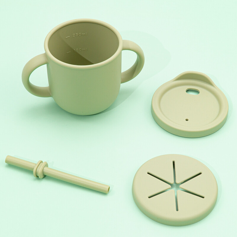 Uue disainiga kaasaskantav multifunktsionaalne joogitops imiku söödaga vedelsööda lekkekindel õlgtops toidu säilitamise suupistetops