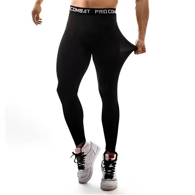 Vīriešu jaunas sviedrus absorbējošas, elpojošas, ātri žūstošas elastīgas, šauras sporta apakšpuses Basketbola fitnesa ērtas bikses