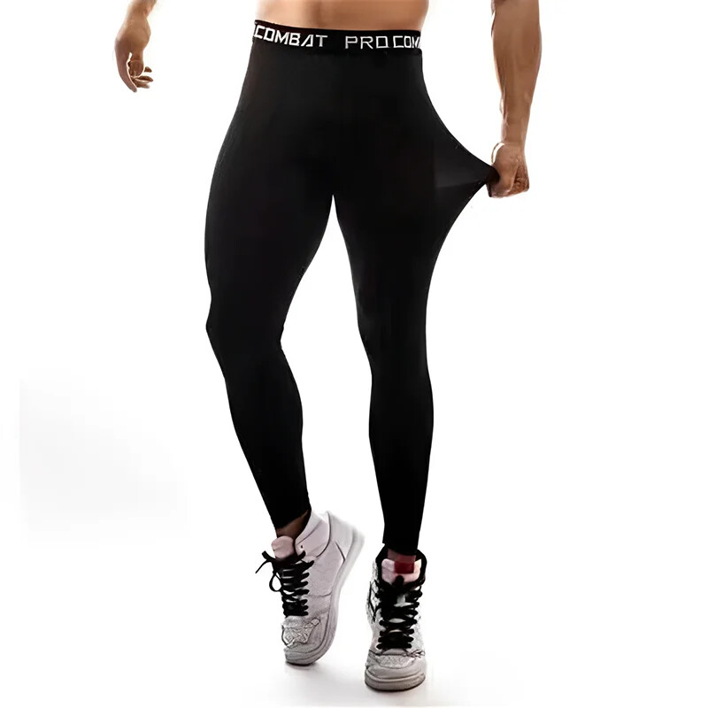 Vīriešu jaunas sviedrus absorbējošas, elpojošas, ātri žūstošas elastīgas, šauras sporta apakšpuses Basketbola fitnesa ērtas bikses