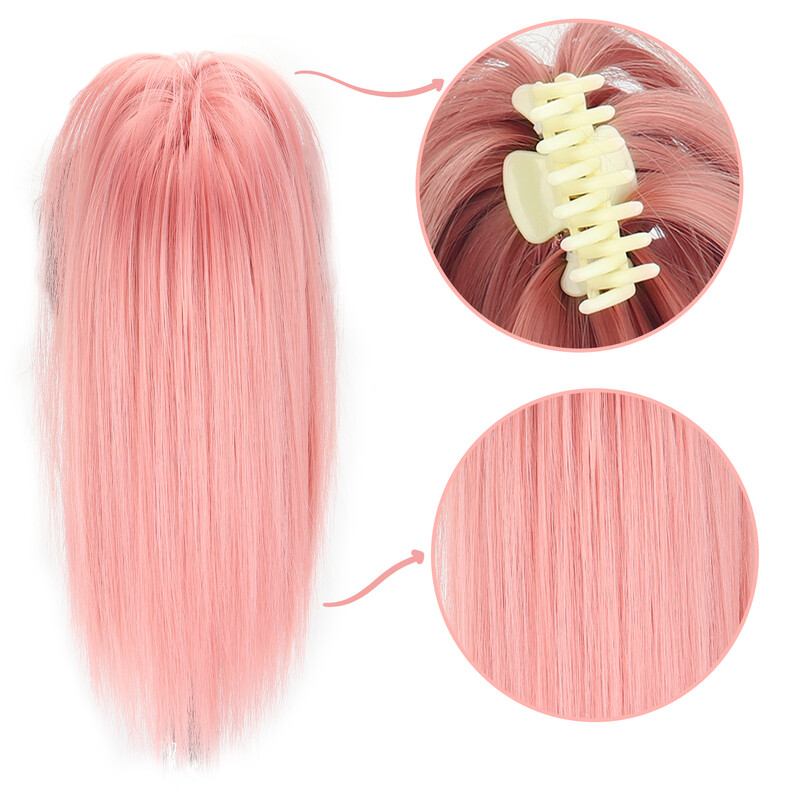 Sünteetiline lühike sirge küünisklamber poolseotud hobusesaba juuksepikendused hobusesaba kunstjuuksed naistele armsad lahedad tüdrukud