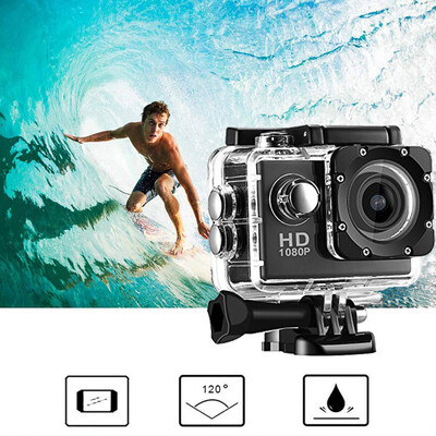 Cameră de acțiune 4K 1080P/30FPS WiFi 2.0" 170D Cască impermeabilă subacvatică Cameră de înregistrare video Camere sportive Mini Cameră în aer liber