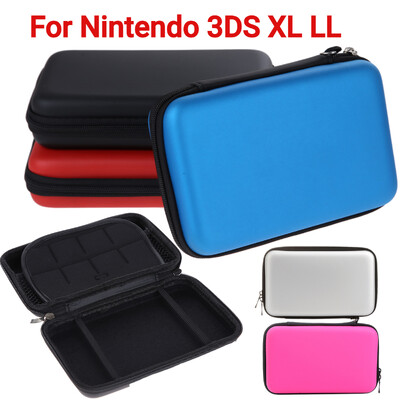 EVA Skin Carry Hard Case Somas maisiņš priekš Nintendo 3DS XL LL ar siksnu, izturīgs visapkārt aizsargmaciņš jaunajam 3DS XL 3DS LL