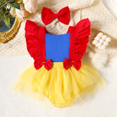Baby Summer Street Fashion Collide Color Girl Мрежеста пола от една част