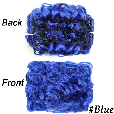 Netvarkingi plaukai Garbanotos kuodelės Chignon plauku pieštukas Prailginimai Scrunchie Updo Hair Pieces Sintetinės šukos su netvarkinga plaukų juostele moterims