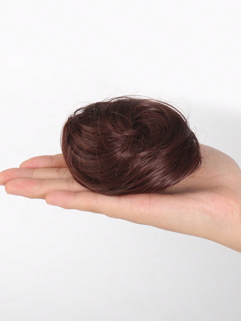 Aosiwig sünteetiline lokkis kukk räpane Chignon elastne riba juuksekummik juuksepael sõõrik kummist võltsjuukse küünis klamber hobusesaba naistele