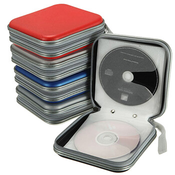 Τσάντα CD χωρητικότητας 40 τμχ DVD DVD VCD Storage Organizer Θήκη σκληρού κελύφους Φορητή θήκη CD DVD Συσκευασία δίσκου Κουτί άλμπουμ με φερμουάρ