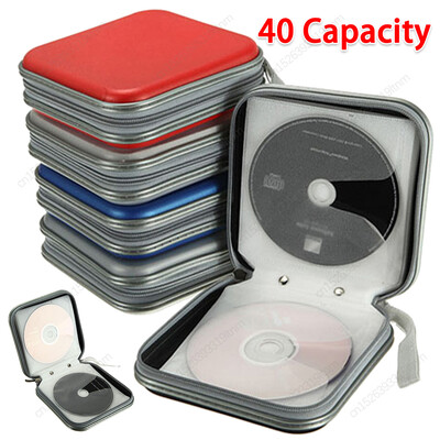 Τσάντα CD χωρητικότητας 40 τμχ DVD DVD VCD Storage Organizer Θήκη σκληρού κελύφους Φορητή θήκη CD DVD Συσκευασία δίσκου Κουτί άλμπουμ με φερμουάρ