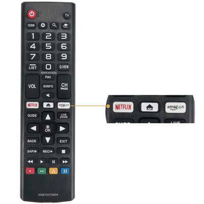 TELECOMANDĂ ABS DE ÎNALTĂ CALITATE AKB75375604 PENTRU LG SMART TV 433MHZ