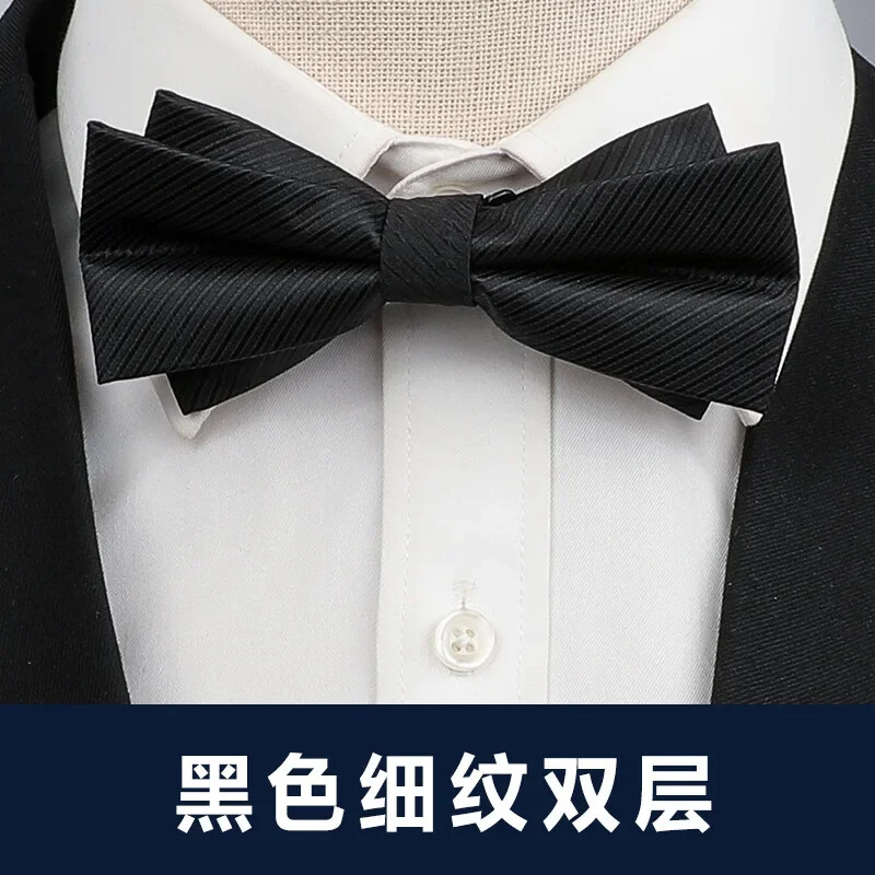 kvaliteetne meeste kikilips ärikleit must-valge pidulik peigmehe pulmakleit vibu parim mees mõõn vaba aeg