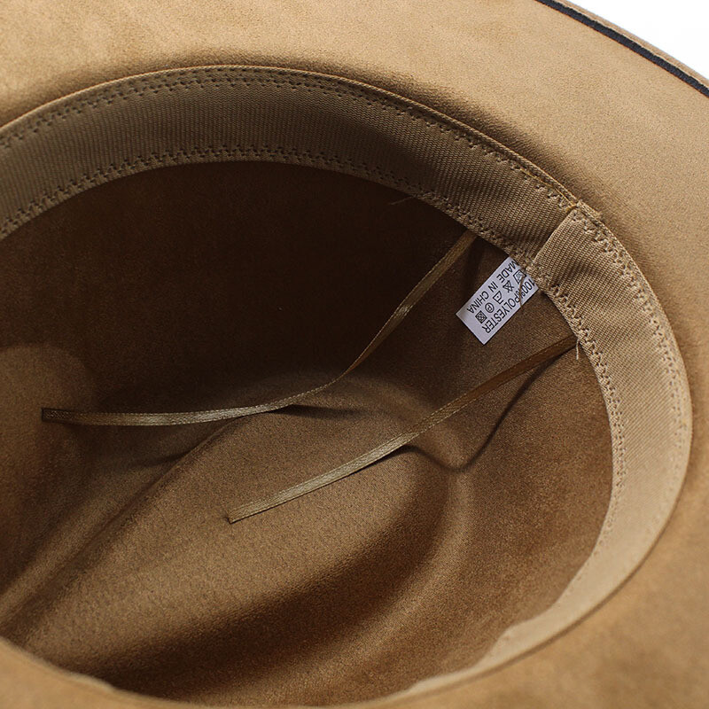 Euroopa USA uus 9,5 cm suure äärega seemisnahast silindrimüts naistele Meeste moodne virsiku südamega ülaosa jazz Fedora kübarad peole pulmadeks