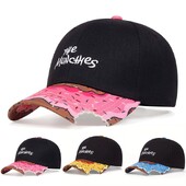 Унисекс бейзболни шапки с бродирани букви с принт на диня Snapback Външни регулируеми ежедневни шапки Слънцезащитна шапка