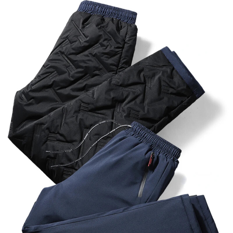 Ανδρικό χειμωνιάτικο βαμβακερό παντελόνι θερμικό παντελόνι φούτερ ελαστικό κορδόνι μέσης Παχύ Joggers Sportswear Streetwear 5XL