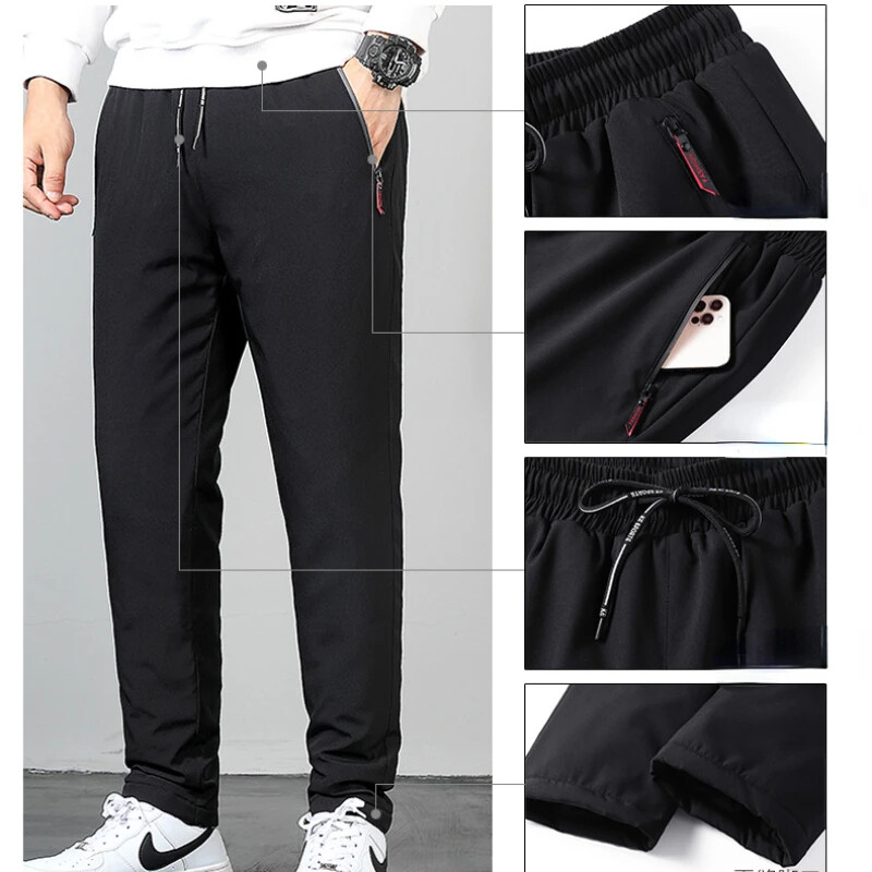 Ανδρικό χειμωνιάτικο βαμβακερό παντελόνι θερμικό παντελόνι φούτερ ελαστικό κορδόνι μέσης Παχύ Joggers Sportswear Streetwear 5XL