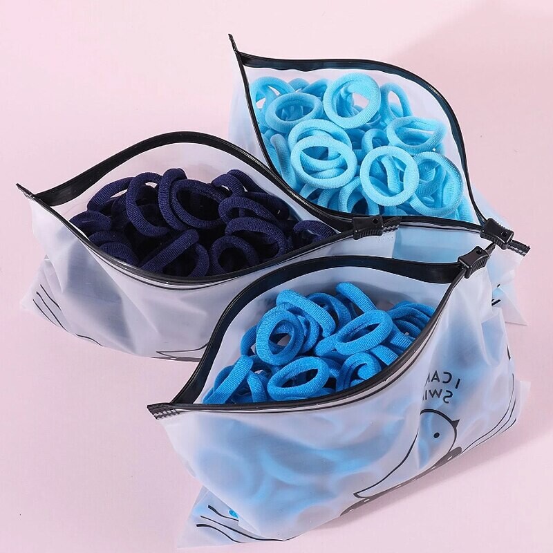 300 TK Tüdrukutele Värvilised elastsed juuksepaelad Nailonkummipaelad Lastele hobusesabahoidja Juukselipsud Scrunchie Laste Juukseaksessuaarid