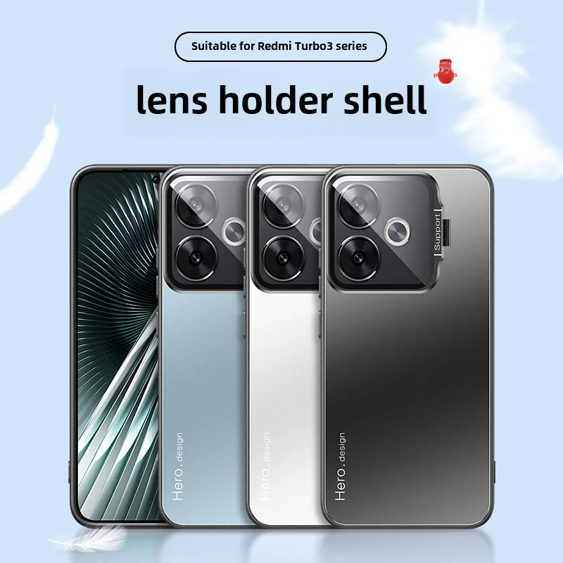 Uus liivapritsiga Redmi Turbo 3 telefoni korpuse metallist kaitsekate Väike Mi Turbo 3 kriimustusvastane matt viimistlusega mobiiltelefoni korpus