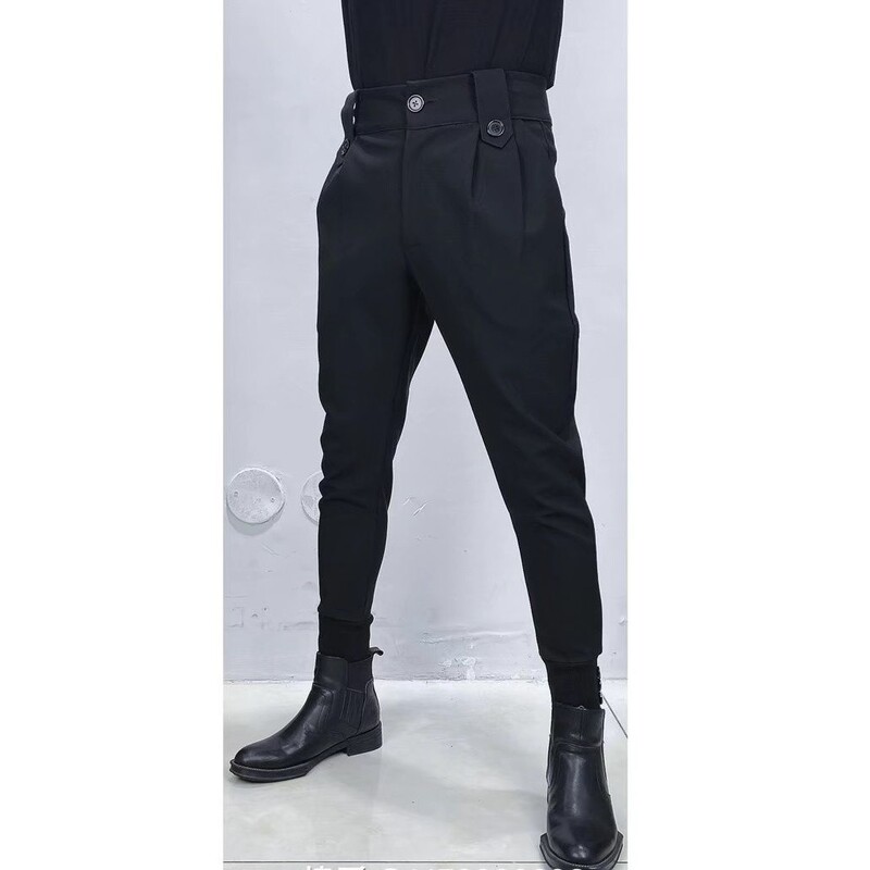 2024 kõrge venitusega meeste klassikalised püksid kevadsuvi vabaaja püksid kõrge vöökohaga püksid äri vabaaja püksid Dropshipping A36