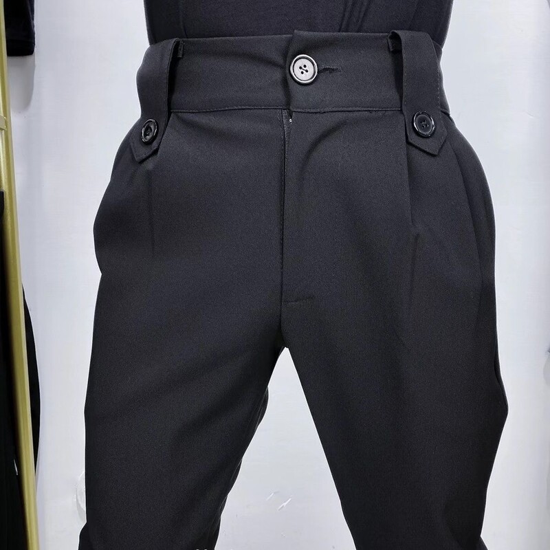 2024 kõrge venitusega meeste klassikalised püksid kevadsuvi vabaaja püksid kõrge vöökohaga püksid äri vabaaja püksid Dropshipping A36