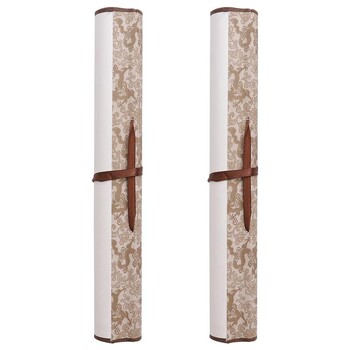 2Pcs Scroll Paper Китайска калиграфия Празна картина Scrollshanging Xuan Стенен монтаж Ricewriting Roll Sumi Set Canvas Classic