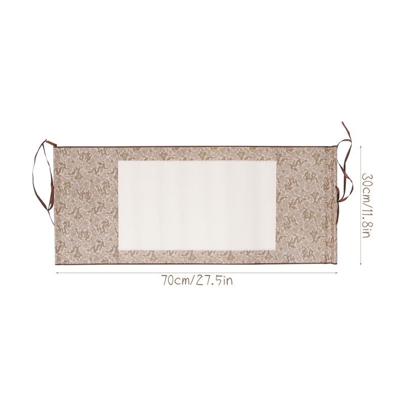 Χαρτί κύλισης 2 τεμ. Κενή ζωγραφική κινεζικής καλλιγραφίας Scrollshanging Xuan Τοποθέτηση τοίχου Ρολό γραφής σούμι σετ καμβάς Classic