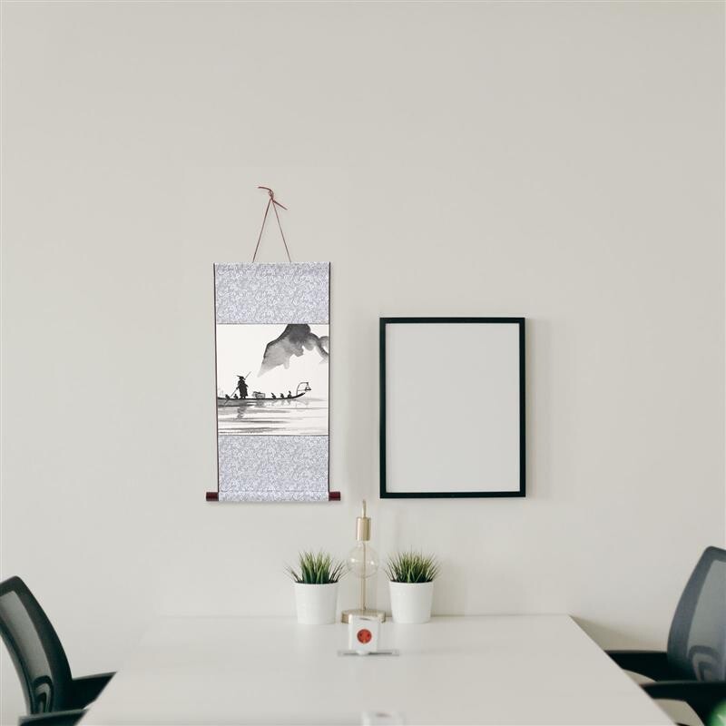 Χαρτί κύλισης 2 τεμ. Κενή ζωγραφική κινεζικής καλλιγραφίας Scrollshanging Xuan Τοποθέτηση τοίχου Ρολό γραφής σούμι σετ καμβάς Classic