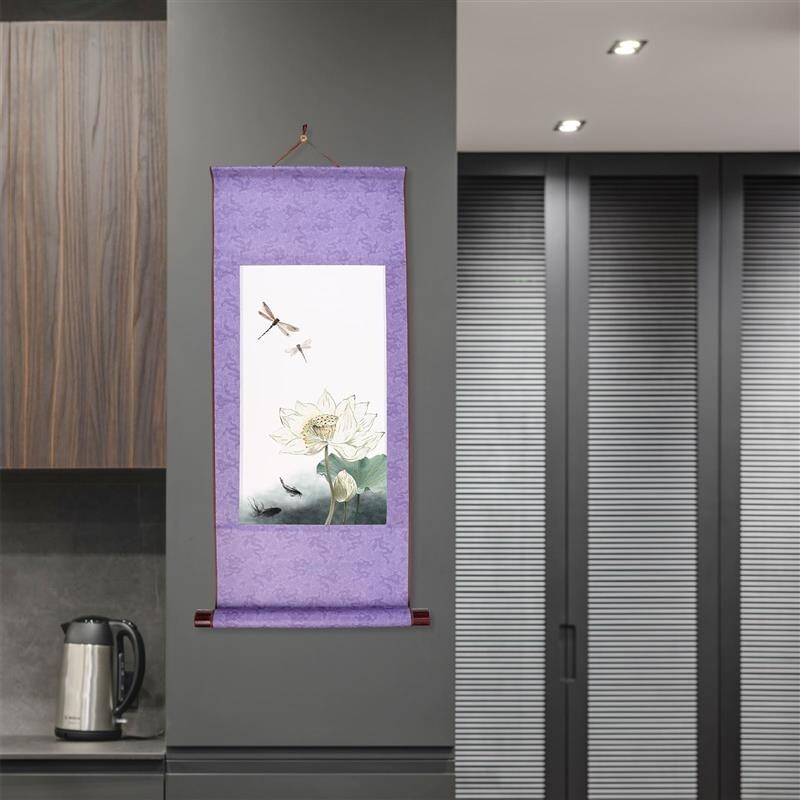 Χαρτί κύλισης 2 τεμ. Κενή ζωγραφική κινεζικής καλλιγραφίας Scrollshanging Xuan Τοποθέτηση τοίχου Ρολό γραφής σούμι σετ καμβάς Classic