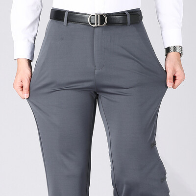 Ανδρικό παντελόνι μονόχρωμο κοστούμι μονόχρωμο ανδρικό, επίσημο ελαστικό, άνετο, λεπτό παντελόνι ομιλίας ταξιδιού για κάμπινγκ