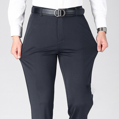 Ανδρικό παντελόνι μονόχρωμο κοστούμι μονόχρωμο ανδρικό, επίσημο ελαστικό, άνετο, λεπτό παντελόνι ομιλίας ταξιδιού για κάμπινγκ