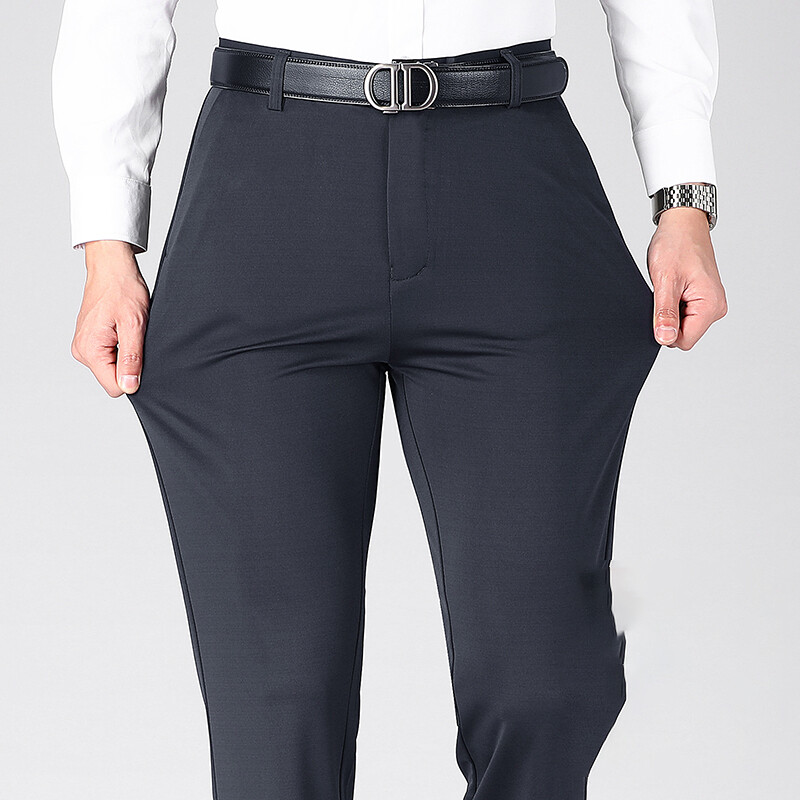 Ανδρικό παντελόνι μονόχρωμο κοστούμι μονόχρωμο ανδρικό, επίσημο ελαστικό, άνετο, λεπτό παντελόνι ομιλίας ταξιδιού για κάμπινγκ