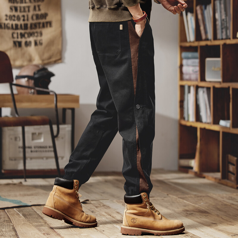 Αμερικάνικο ρετρό εργατικό παντελόνι εργασίας ανδρικό παντελόνι για άνοιξη και καλοκαίρι λεπτά φαρδιά παντελόνια φόρμες εξωτερικού χώρου