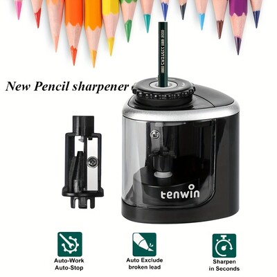 1pc Electric Pencil Sharpener, Creative Automatic Pencil Sharpener, Office Supplies (Battery Not Included)