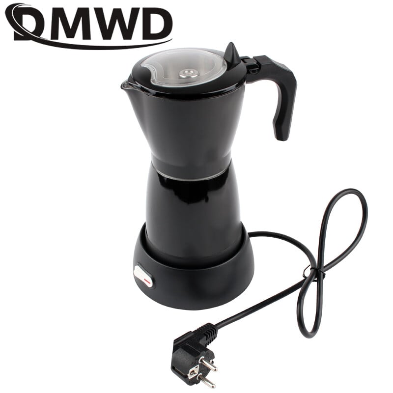 DMWD 110V/220V elektrinis Moka Puodelis Espresso Itališkas Mocha Kavos virimo aparatas Perkoliatorius Viryklės Įrankis Filtras Kavos gaminimui 300ml