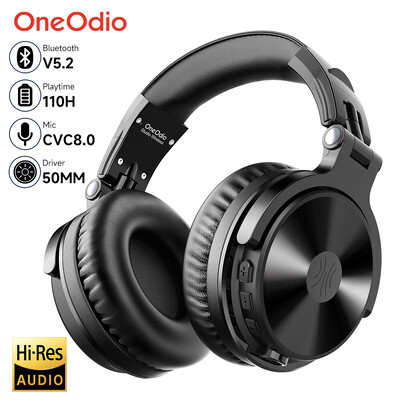 Oneodio Bluetooth bežične slušalice s mikrofonom 110Hr Hi-Res Over Ear Bluetooth 5.2 Slušalice s mikrofonom za telefon PC Sport