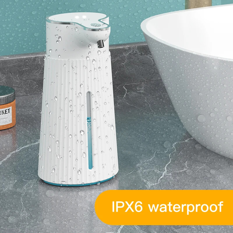 Αυτόματοι διανομείς σαπουνιού αφρού 400 ml USB επαναφορτιζόμενου μπάνιου Έξυπνο μηχάνημα διανομής σαπουνιού πλυσίματος χεριών για μπάνιο κουζίνας