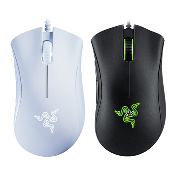 Оригинална кабелна игрална мишка Razer DeathAdder Essential Мишки 6400DPI Оптичен сензор 5 независими бутона за геймърски лаптопи