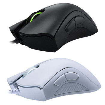 Оригинална кабелна игрална мишка Razer DeathAdder Essential Мишки 6400DPI Оптичен сензор 5 независими бутона за геймърски лаптопи