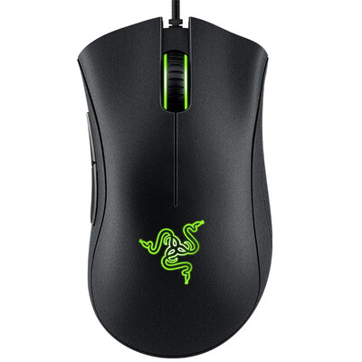 Оригинална кабелна игрална мишка Razer DeathAdder Essential Мишки 6400DPI Оптичен сензор 5 независими бутона за геймърски лаптопи
