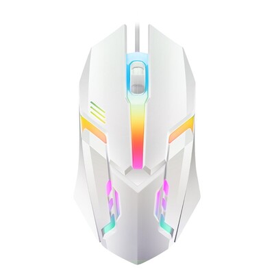 1 КОМПЮТЪР ITLY M01 Спортна LED светеща подсветка USB кабелна мишка за игри за настолен компютър лаптоп Офис компютърна мишка за игри