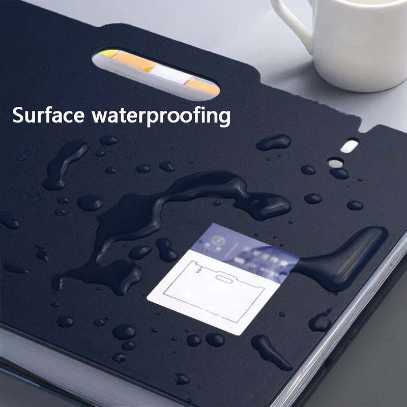 1 vnt A4 aplanko daugiasluoksnis organų krepšys, 13 didelės talpos dokumentų dėžutė, rankenos dizainas yra lengvas nešiotis