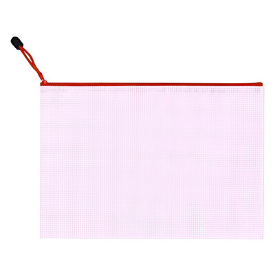 10vnt, A3 tinklinis užtrauktuko maišelis, 5 spalvos, vandeniui atsparus plastikinis dildė Krepšys mokyklinėms ir biuro reikmenims, kosmetikai, kelionėms tvarkyti