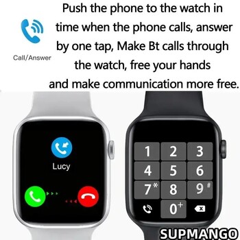 S8 Смарт часовник Smartwatch X7 Мъжки Dial Call Smart Watch Tracker Health Sport Tracker Женски часовник X8